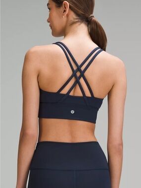 lululemon Navy Cross-Back Sports Bra | size 6